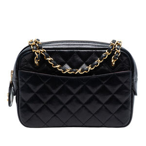 Pre-Loved Chanel Mini CC Quilted Lambskin Pocket Chain Camera Bag